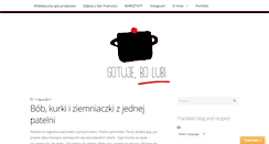 Desktop Screenshot of gotujebolubi.pl
